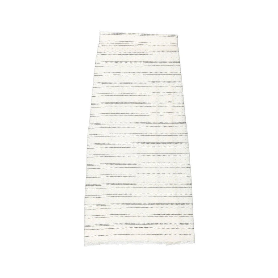 Knit Ivory and Black Maxi Skirt - Posh New York