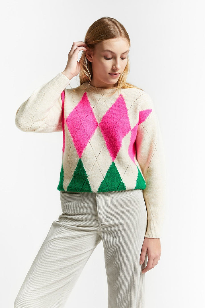 Knitted Cardigan Debardeur - Off White - Posh New York