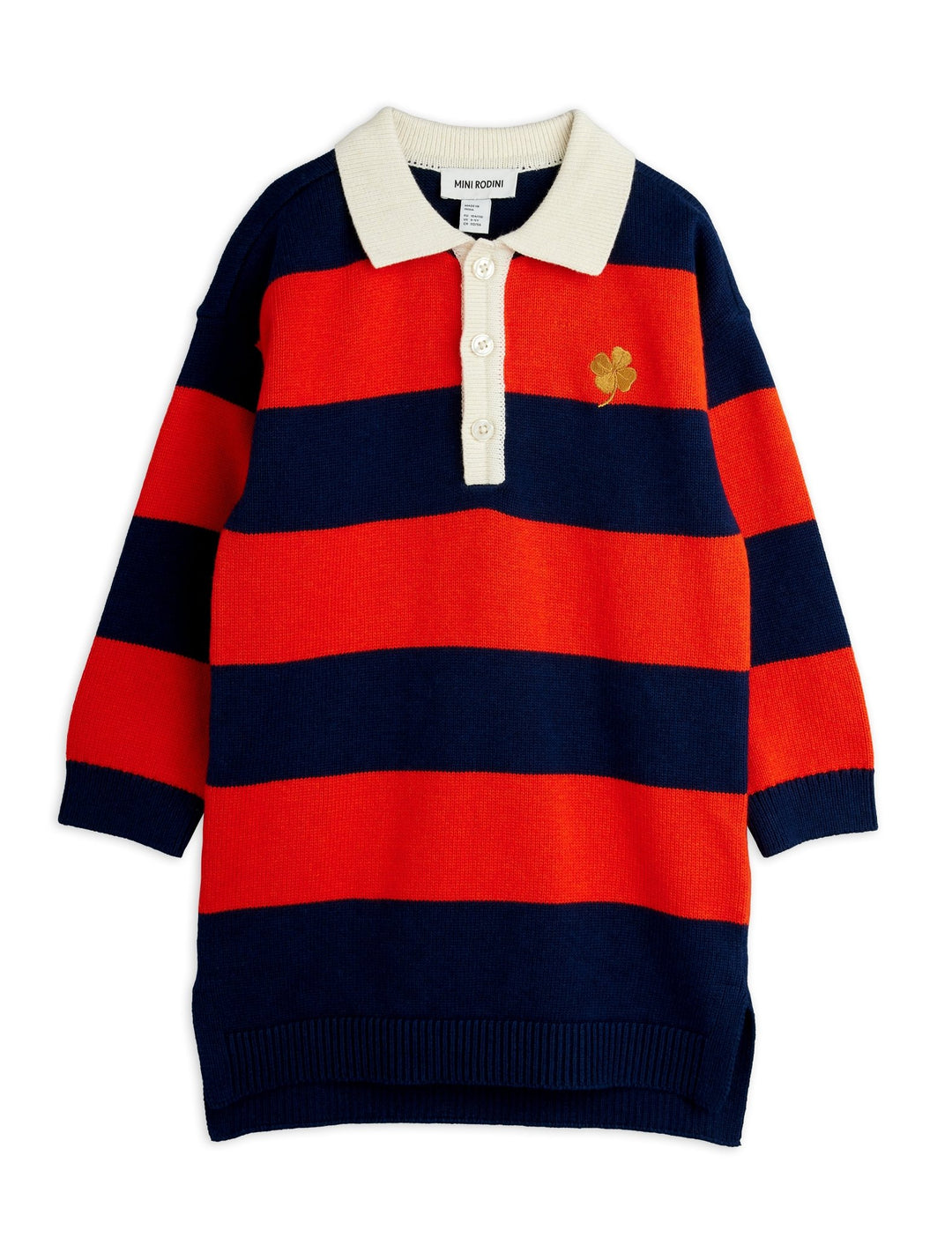 Knitted Rugby Dress - Red - Posh New York