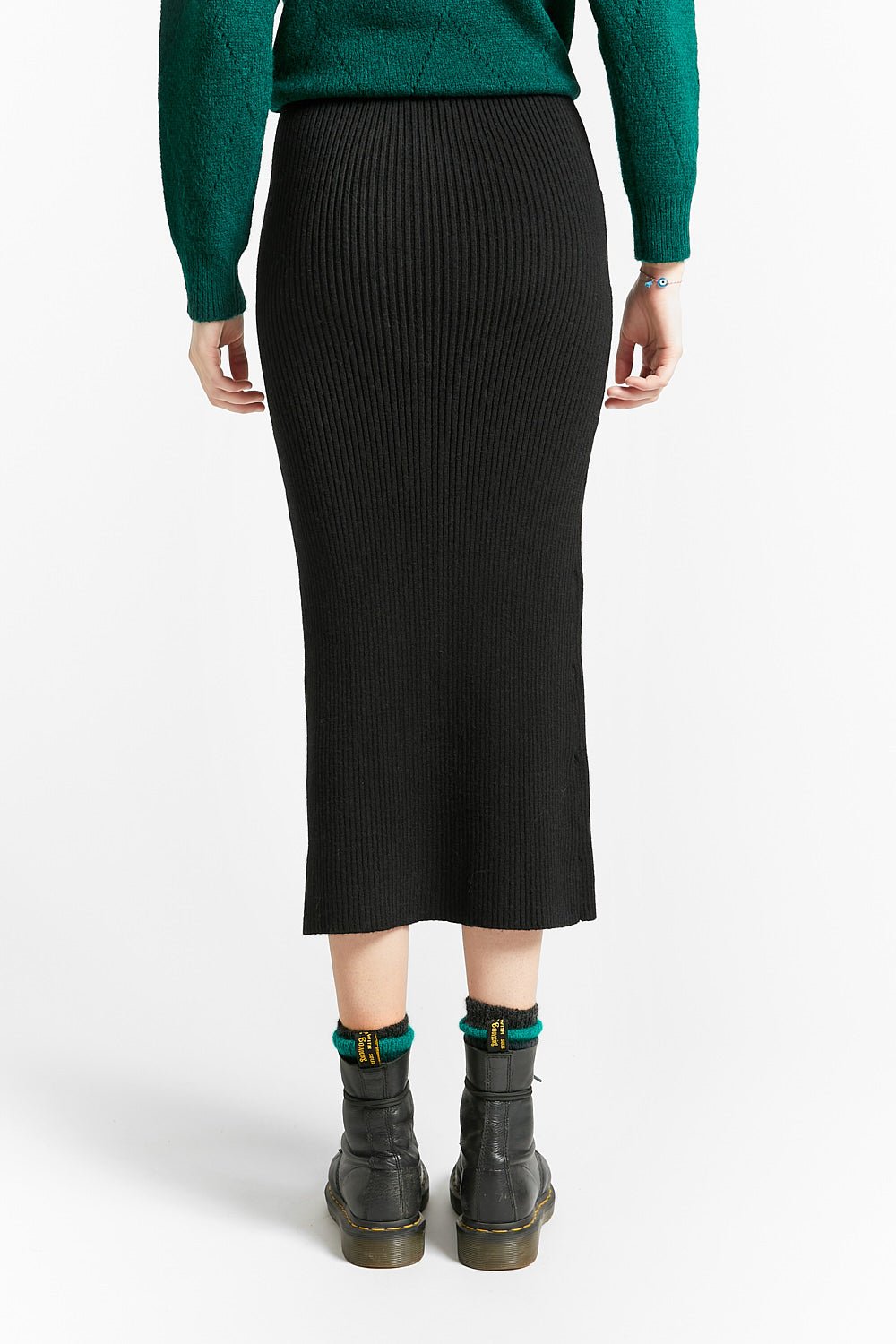 Knitted Skirt - Black - Posh New York