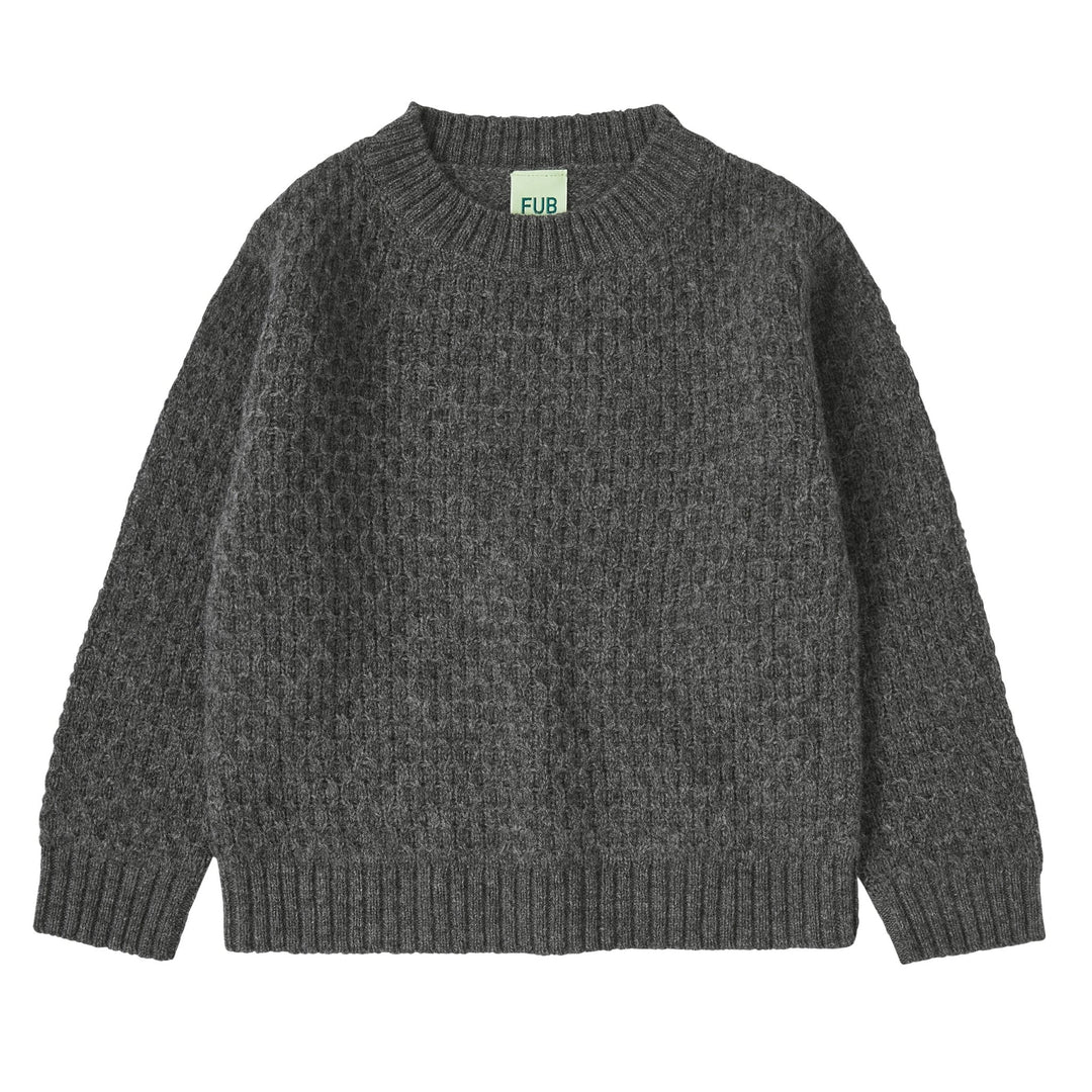 Lambswool Crew - Grey Melange - Posh New York