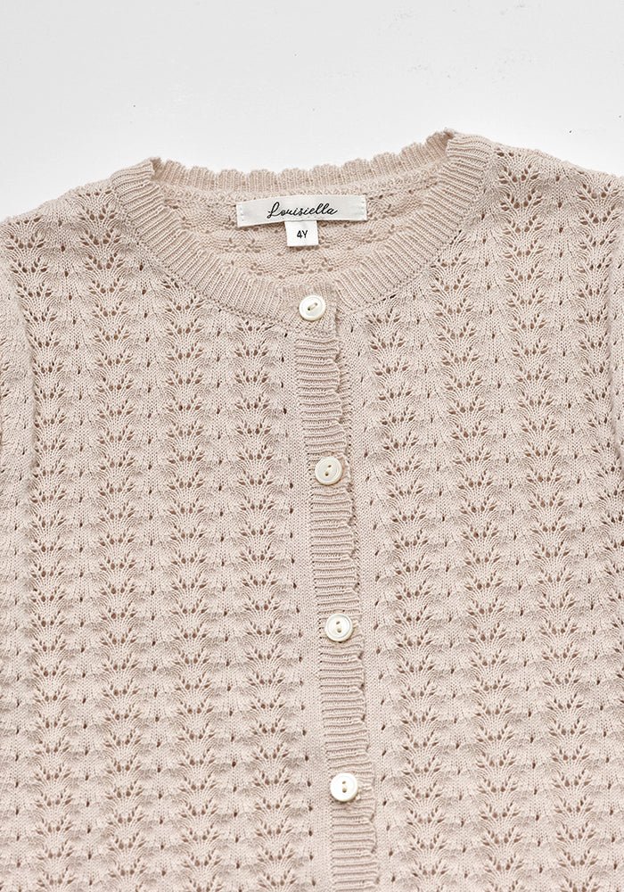 Lavendar Knit Pink Cardigan - Lavendar - Posh New York