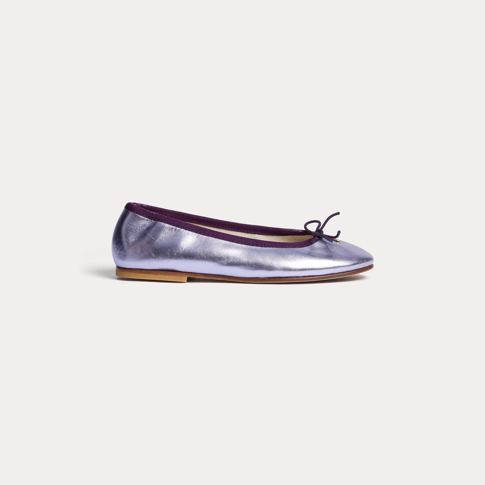 Lavendar shoe with a bowe - Lilas 057A - Posh New York