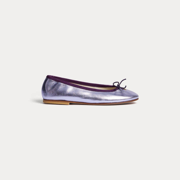 Lavendar shoe with a bowe - Lilas 057A - Posh New York