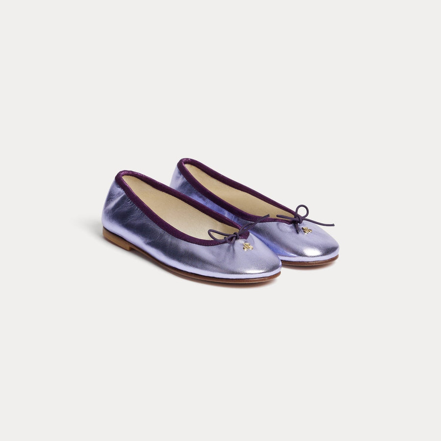 Lavendar shoe with a bowe - Lilas 057A - Posh New York
