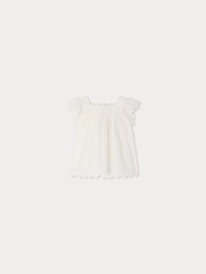 Layli White Blouse - UPB Blanc Lait 102 - Posh New York