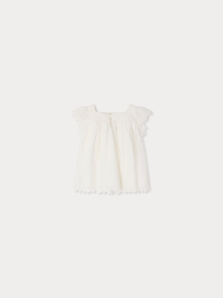 Layli White Blouse - UPB Blanc Lait 102 - Posh New York