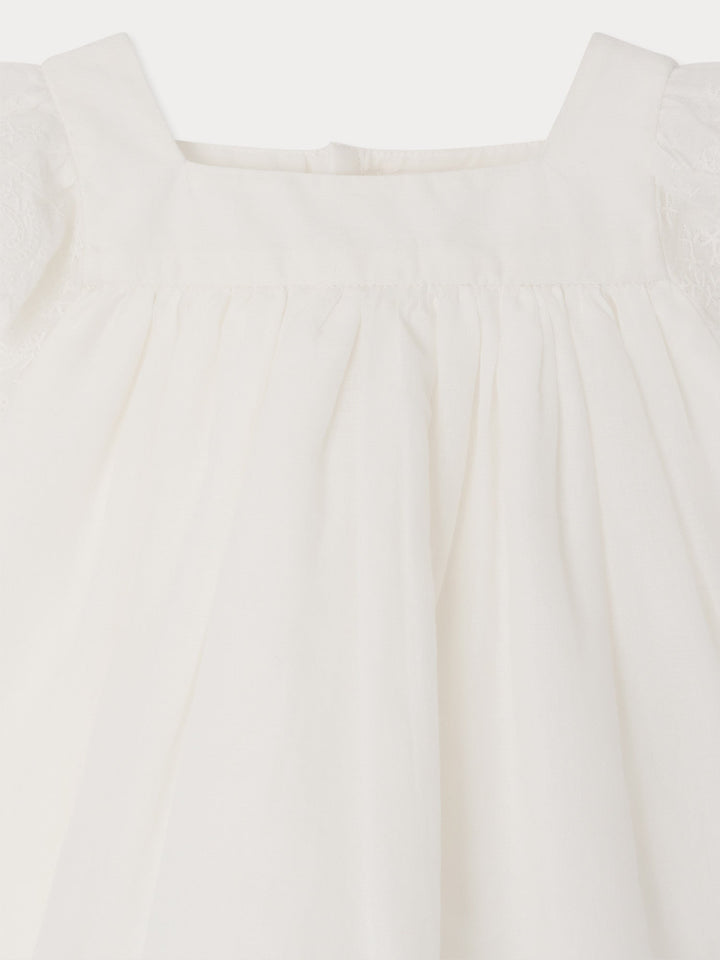 Layli White Blouse - UPB Blanc Lait 102 - Posh New York