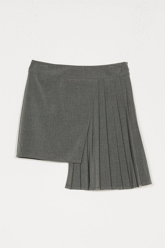 Light Gray Long Skirt - Light Gray - Posh New York