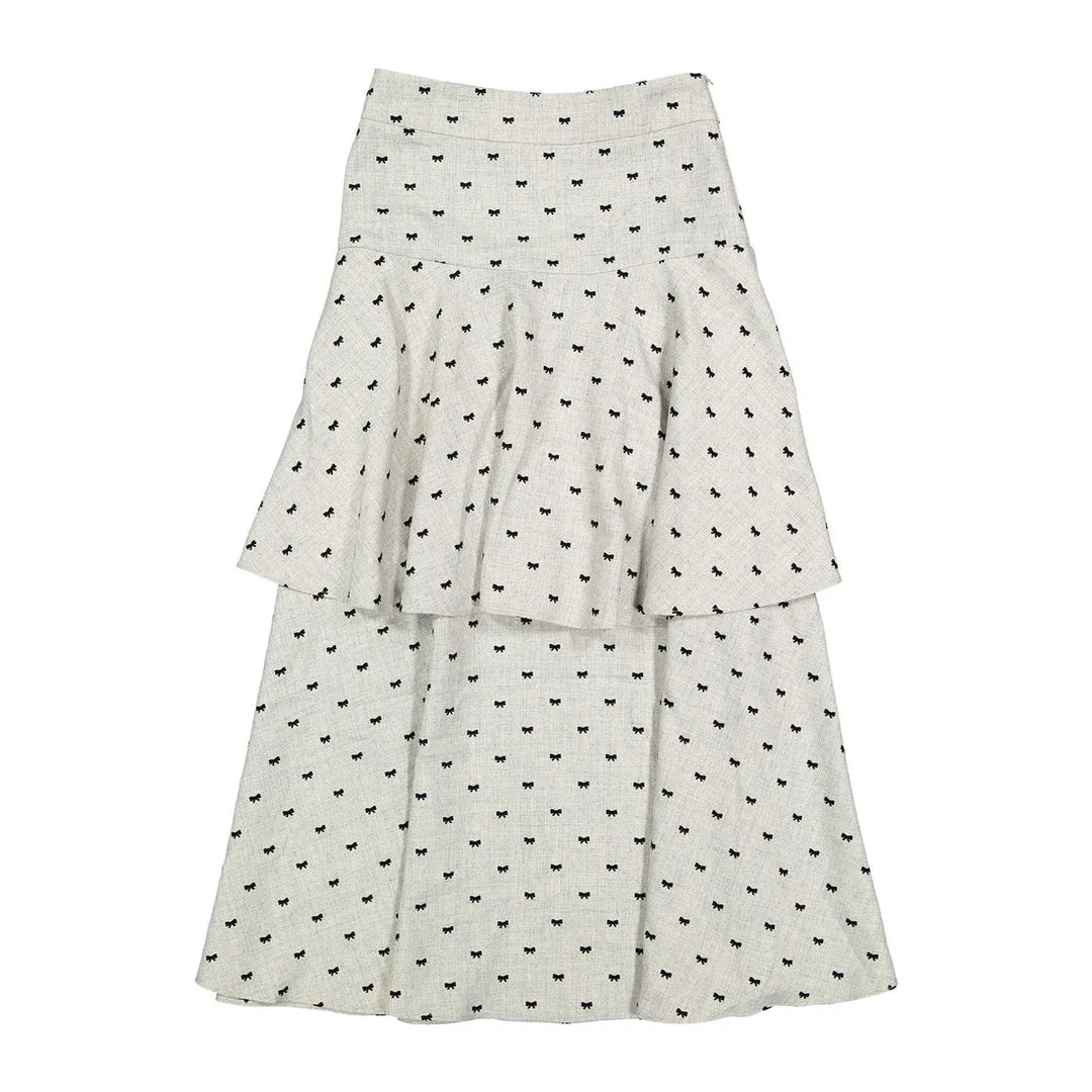 Light Grey Bows Drop - Light Grey - Posh New York