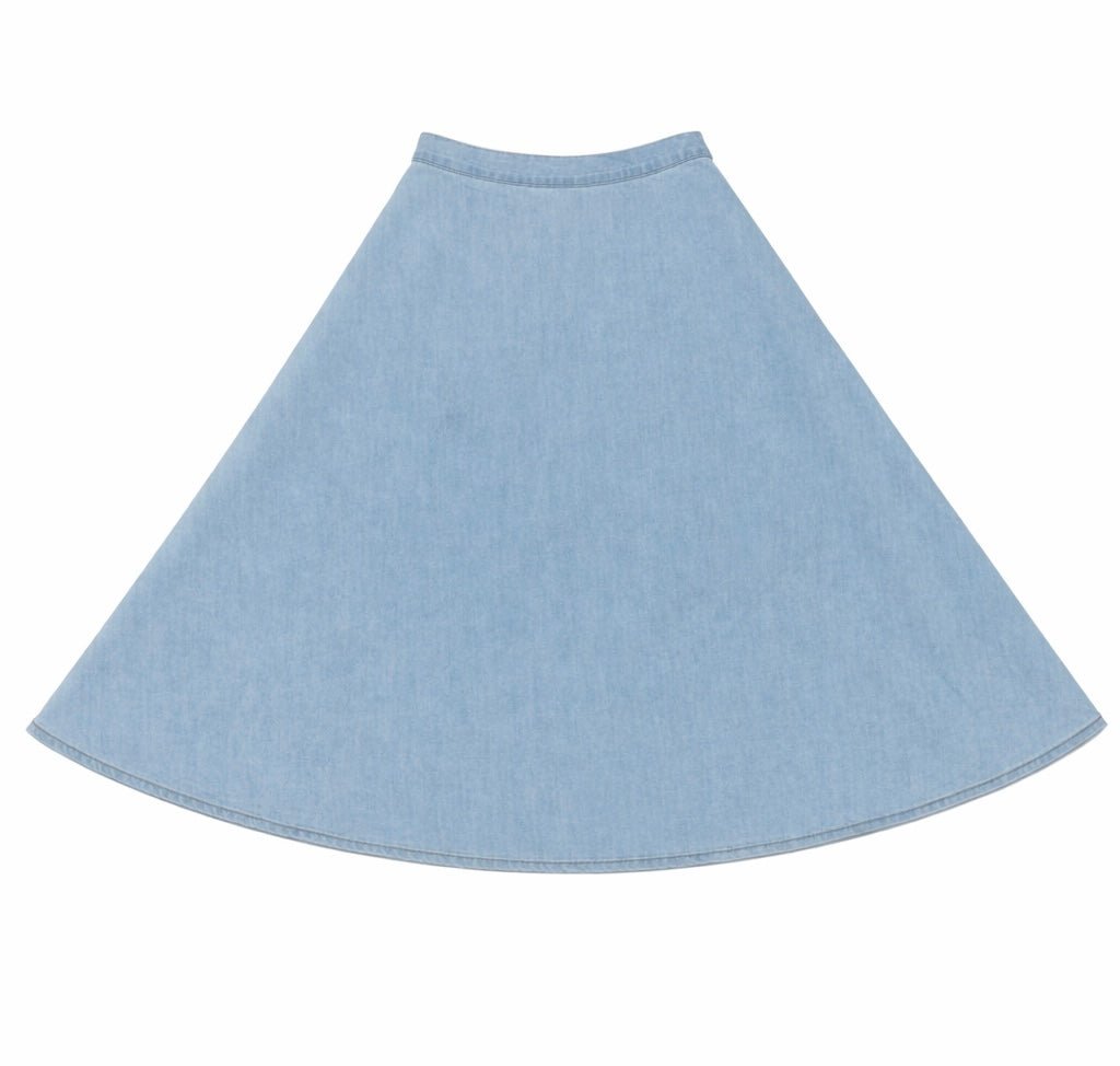 Ligth Denim Skirt - Ligth Denim Blue - Posh New York