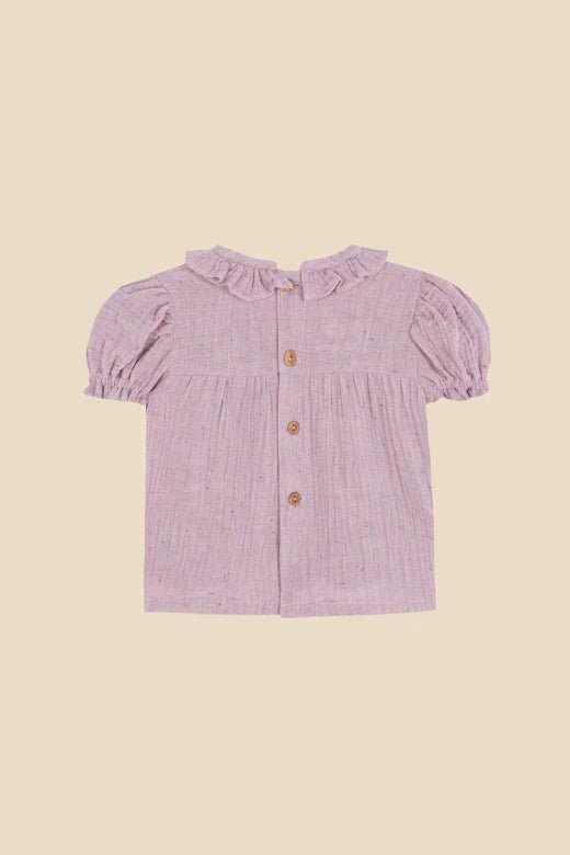 Lilly little dots baby blouse - Lila - Posh New York