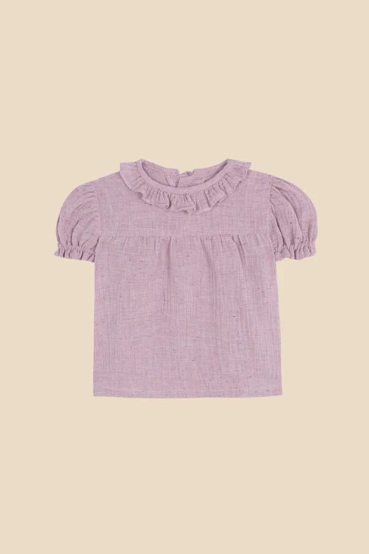 Lilly little dots baby blouse - Lila - Posh New York