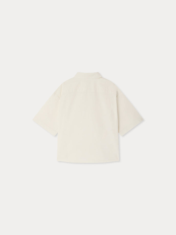 Linen Shirt With Pocket - Blanc Lait 002 - Posh New York