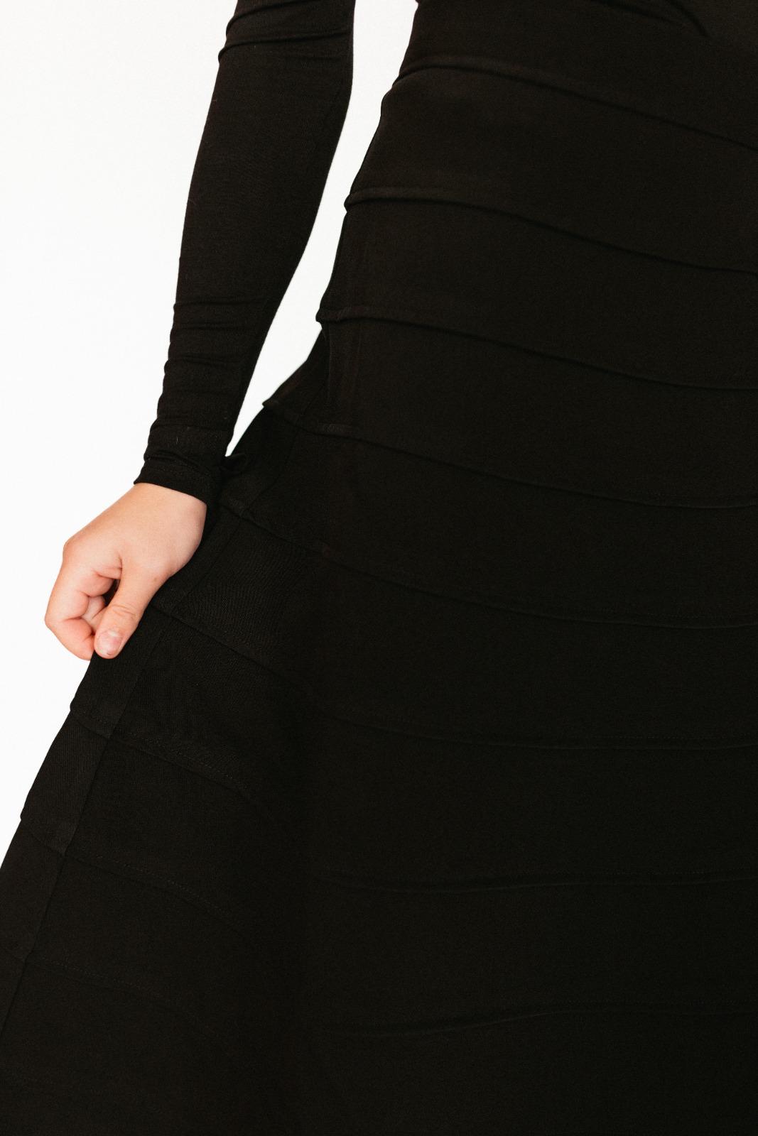 Lines Aline Maxi Skirt - Black - Posh New York