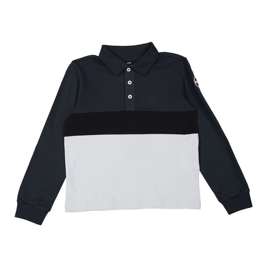 Long Sleeves Piquet Polo with Contrast Collar - 68 - Posh New York