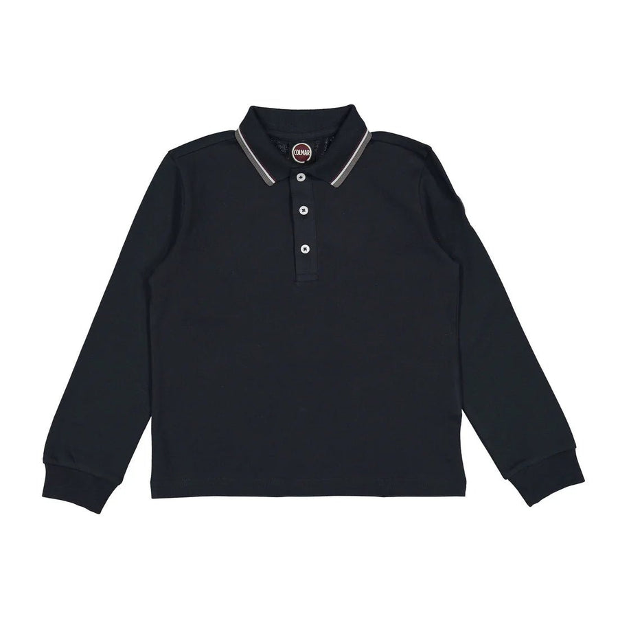 Long Sleeves Piquet Polo with Contrast Collar - 733 - Posh New York