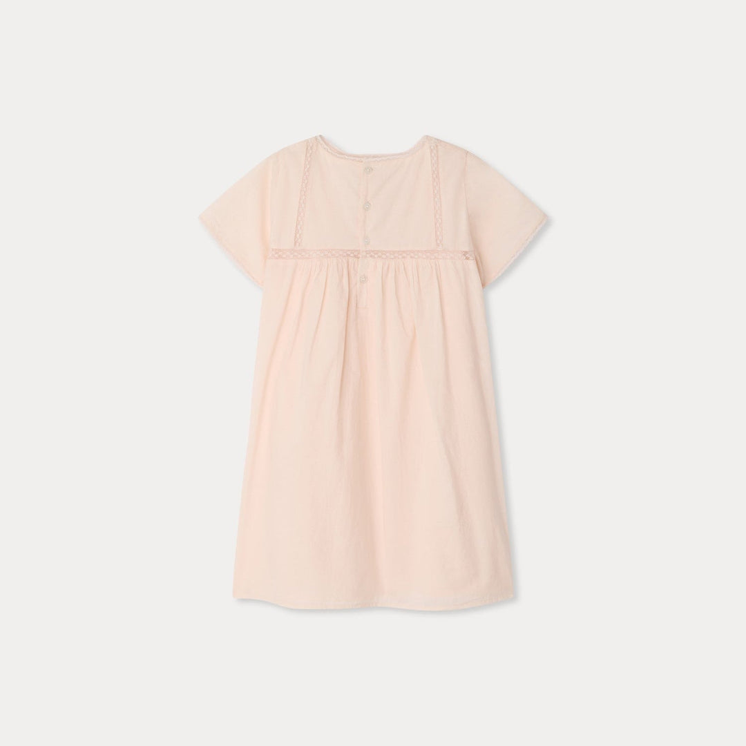 Lora Pink Cotton Dress - Rose Petale 021A - Posh New York