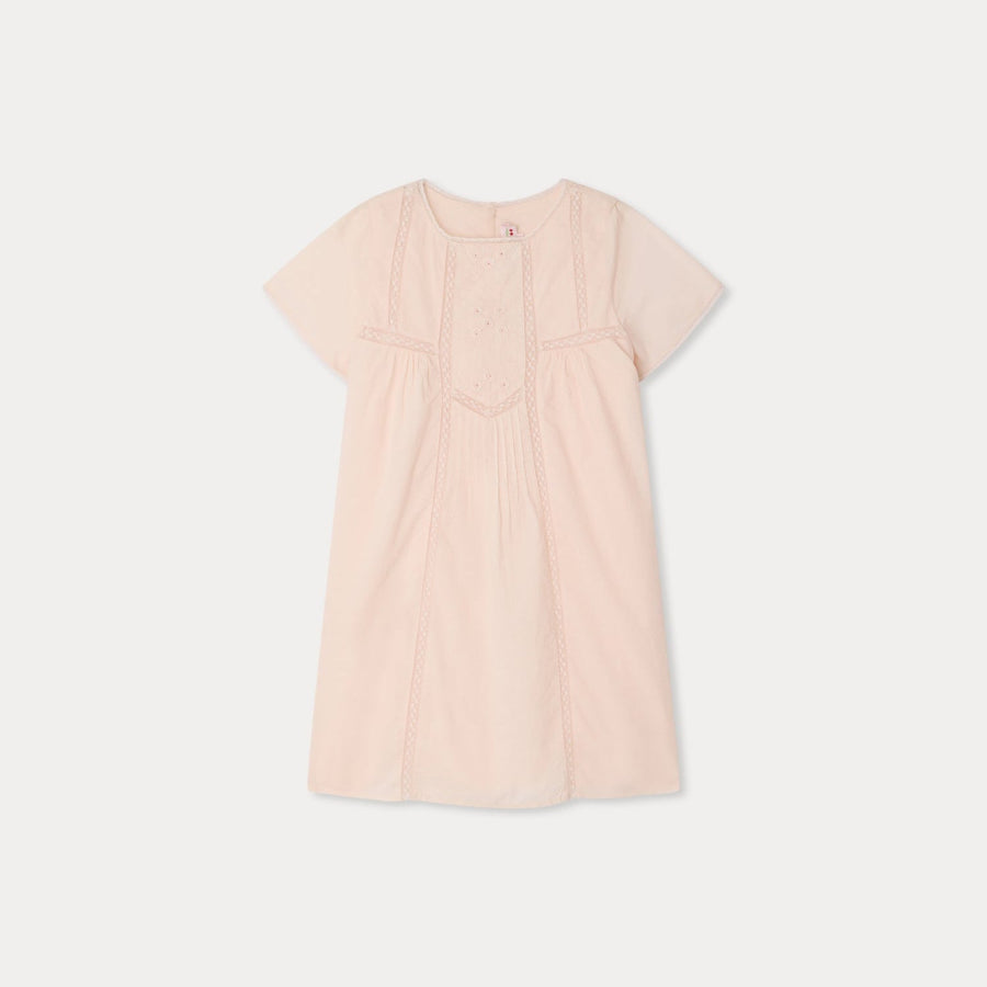 Lora Pink Cotton Dress - Rose Petale 021A - Posh New York