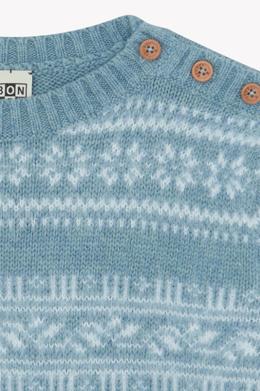 Loustic Poilu Sweater - Bleu Givre - Posh New York