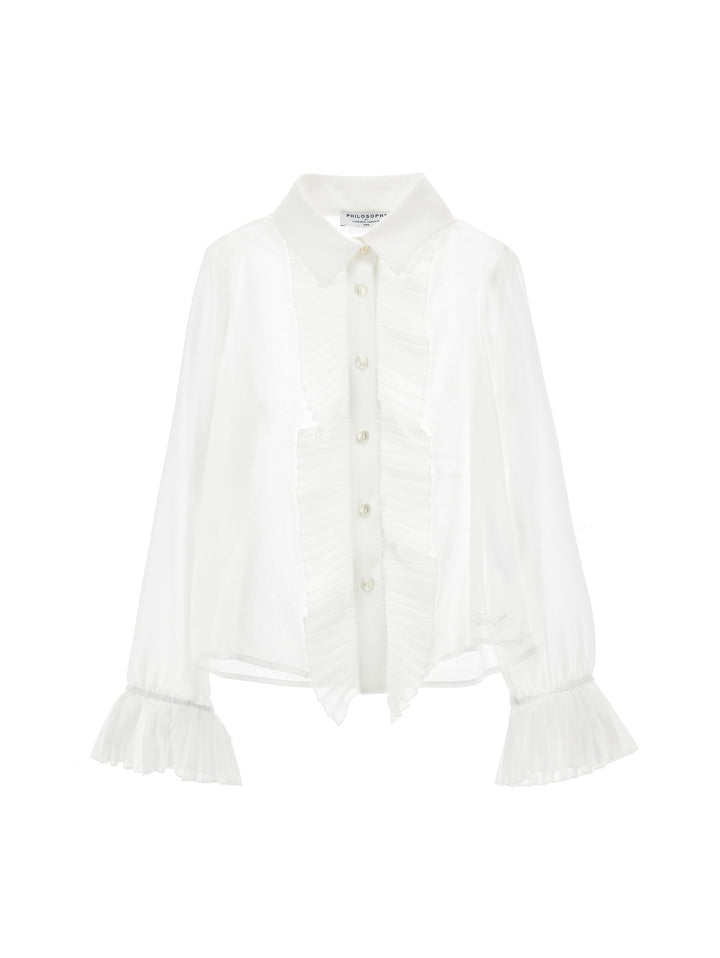 LS Button Down Shirt - White - Posh New York