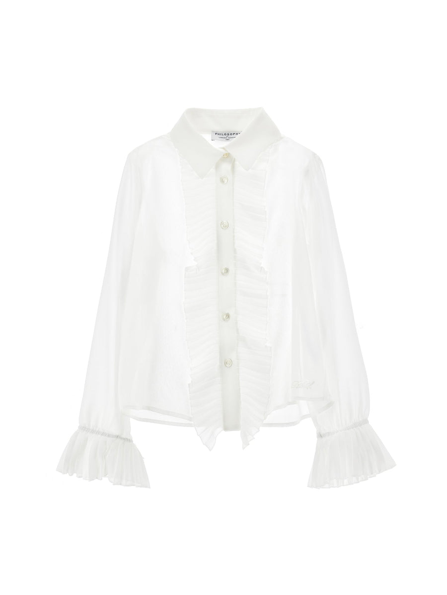 LS Button Down Shirt - White - Posh New York