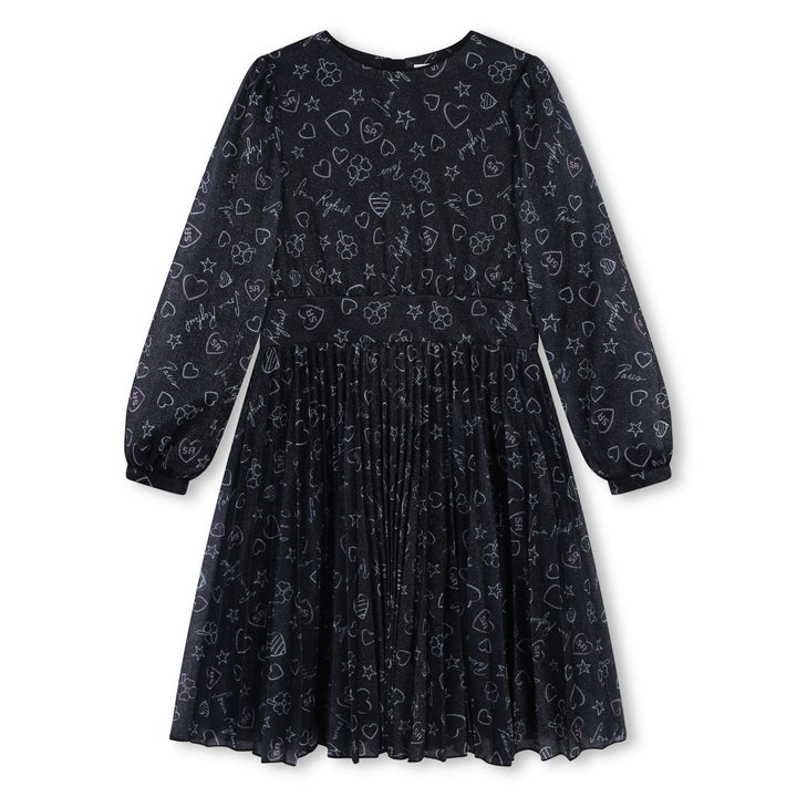 LS Glitter Dress - Black - Posh New York