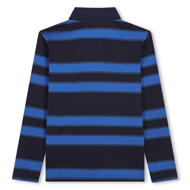 Ls Stripped Polo - Blue - Posh New York