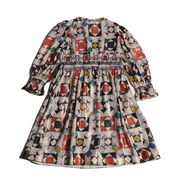 Luna Smocked Shirt Dress - Rainbow - Posh New York