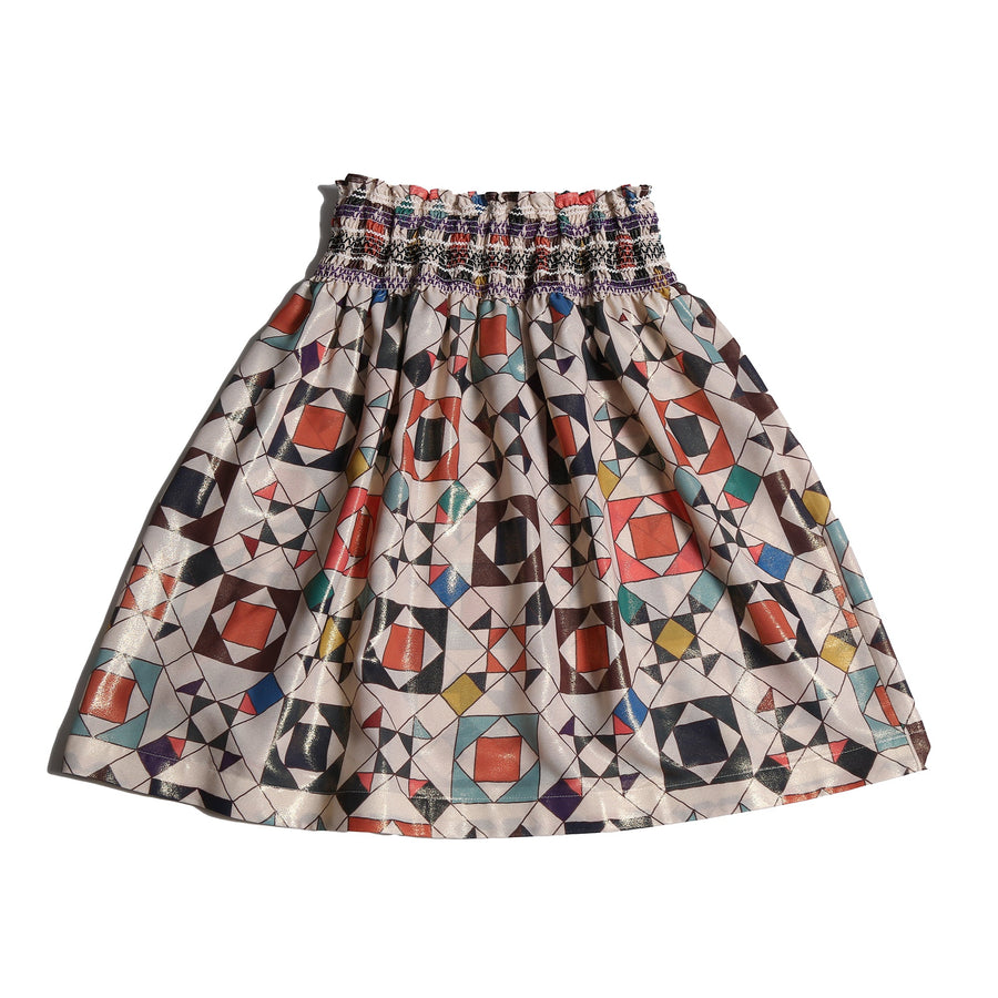 Luna Smocked Skirt - Rainbow - Posh New York