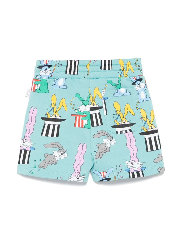 Magic Land Sweatshorts - Aqua - Posh New York