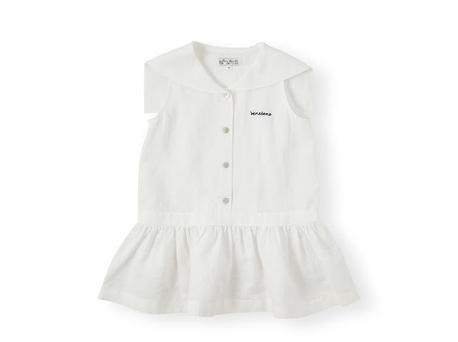 Marine Linen Dress - Ivory - Posh New York