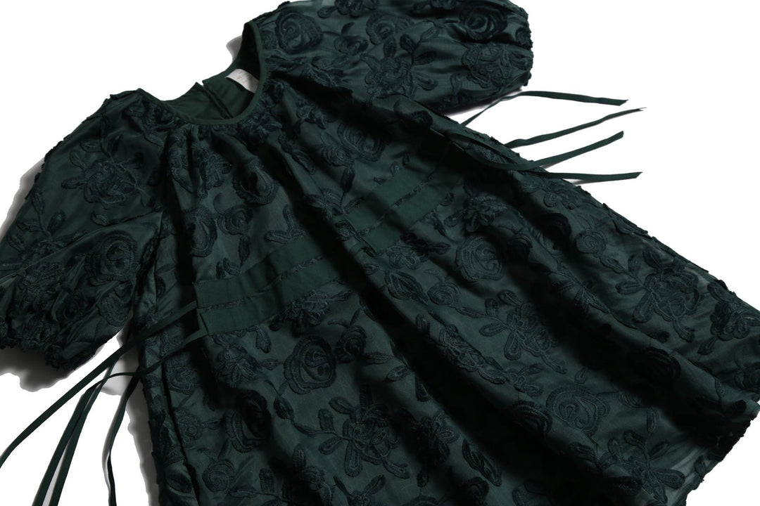 Marisol Ribbon Tie Frock - Cactus - Posh New York