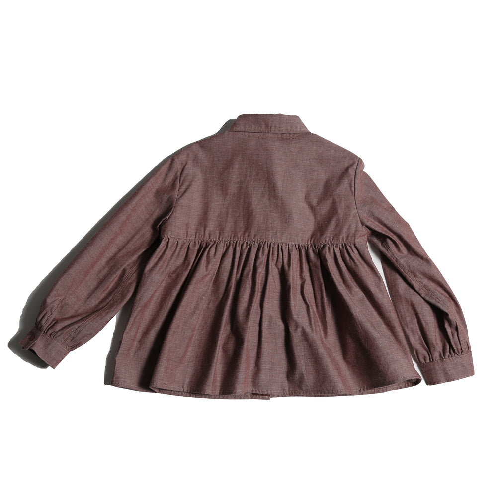 Maya Bow Blouse - Raisin - Posh New York