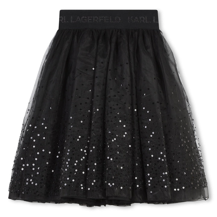 Mesh Tutu with Sequins - Black - Posh New York