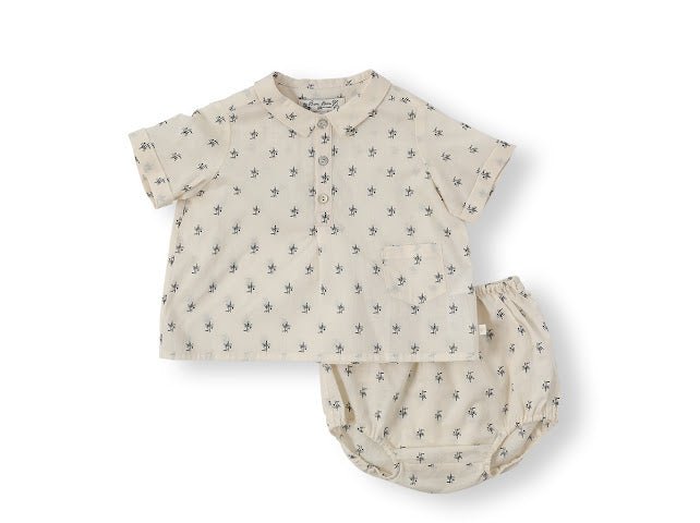 Mico Shirt Set - Cream - Posh New York