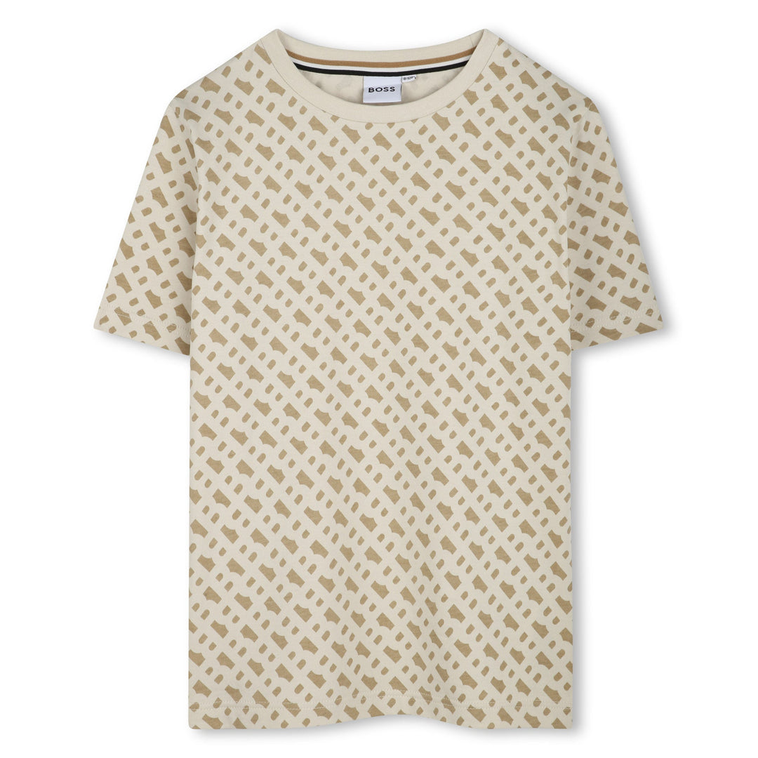 Mini Me Allover Print SS Tee - Sand - Posh New York