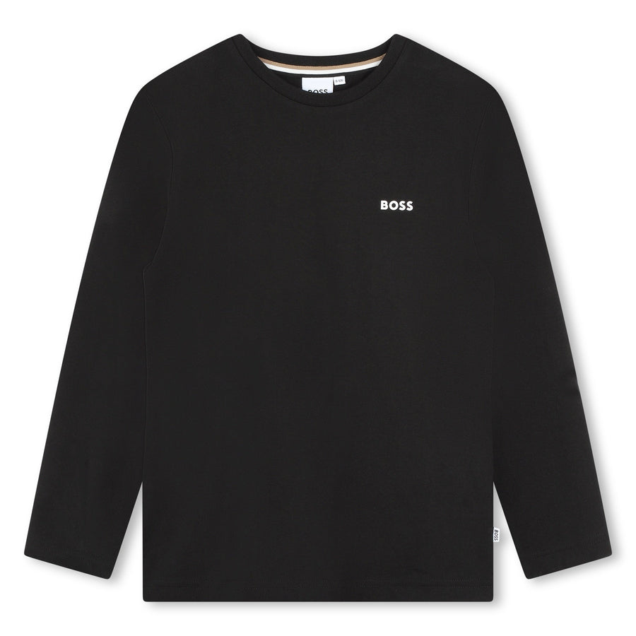 Mini Me LS Small Logo - Black - Posh New York