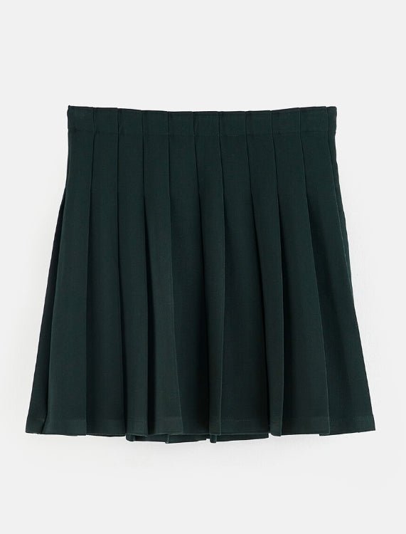Mini Pleated Skirt - Forest - Posh New York