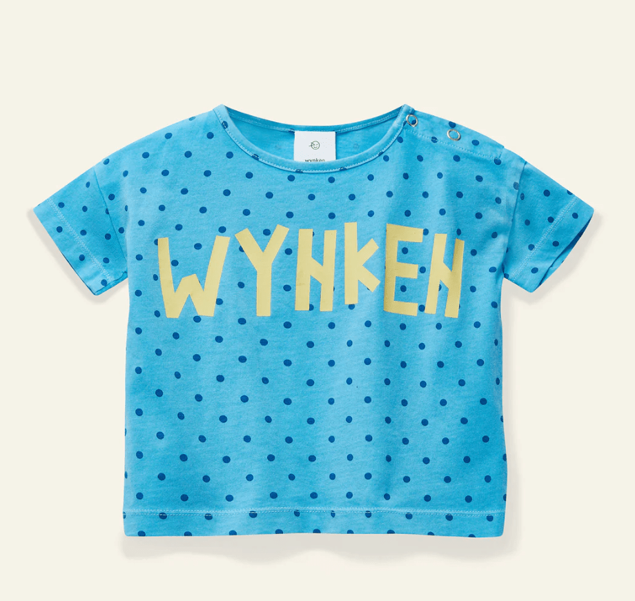 Mini Ribbon Polka Dot Tee - Sky Blue - Posh New York