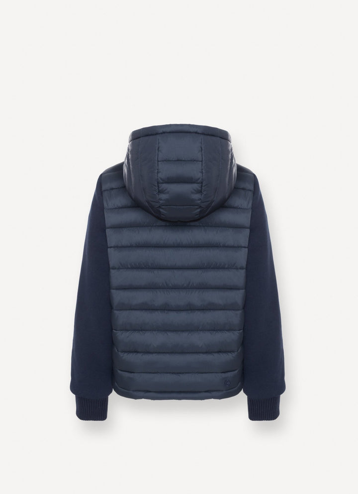 Multi Material Hooded Jacket - 68 - Posh New York