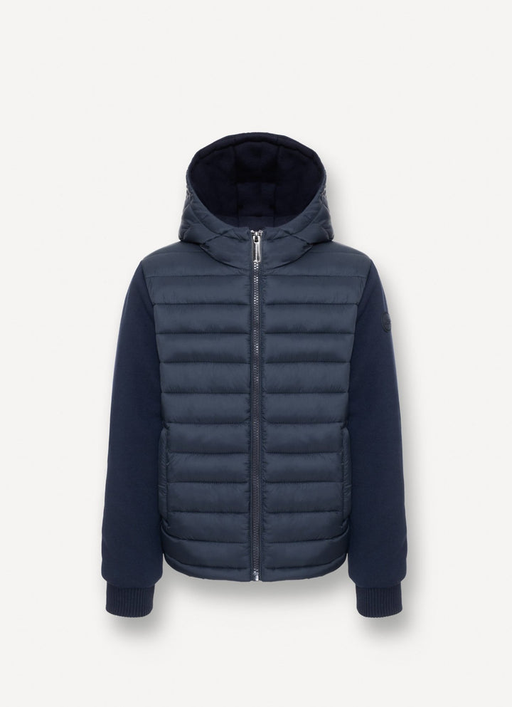 Multi Material Hooded Jacket - 68 - Posh New York