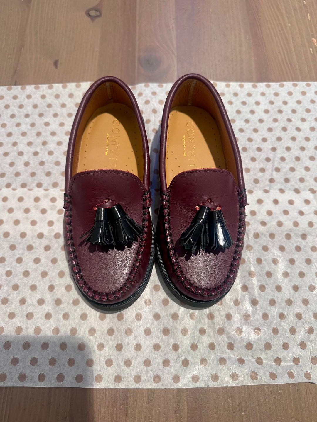 Napa Burgundy Loafers with Fringes - Bugundy - Posh New York