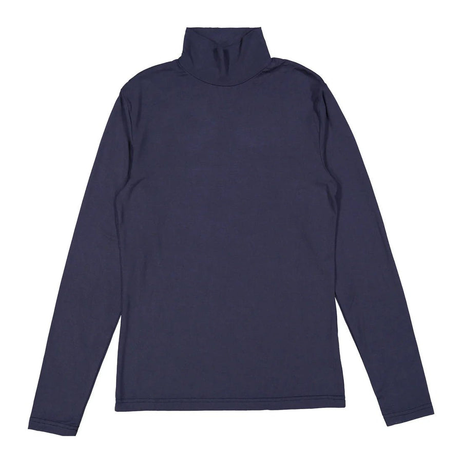 Navy Solid Turtleneck - Navy - Posh New York