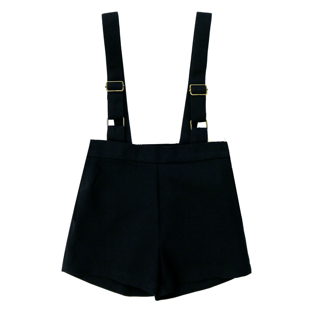 Navy Suspender Shorts - Navy - Posh New York
