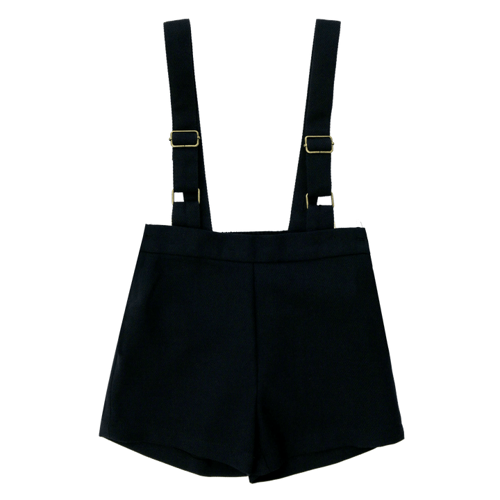 Navy Suspender Shorts - Navy - Posh New York