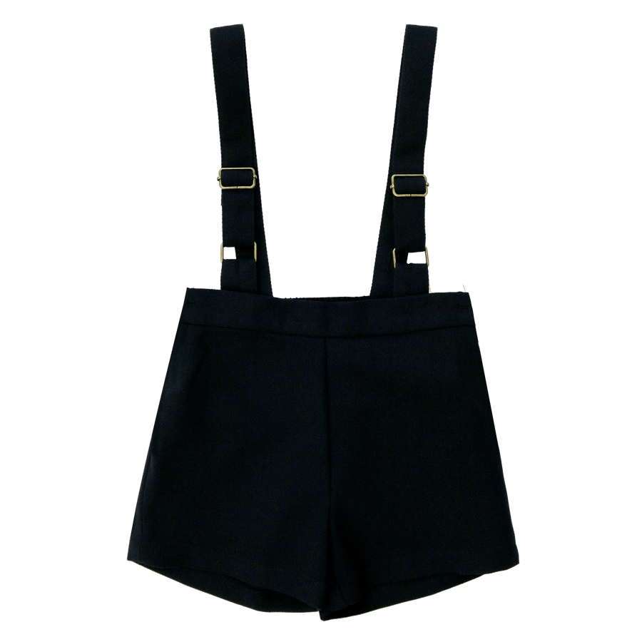 Navy Suspender Shorts - Navy - Posh New York