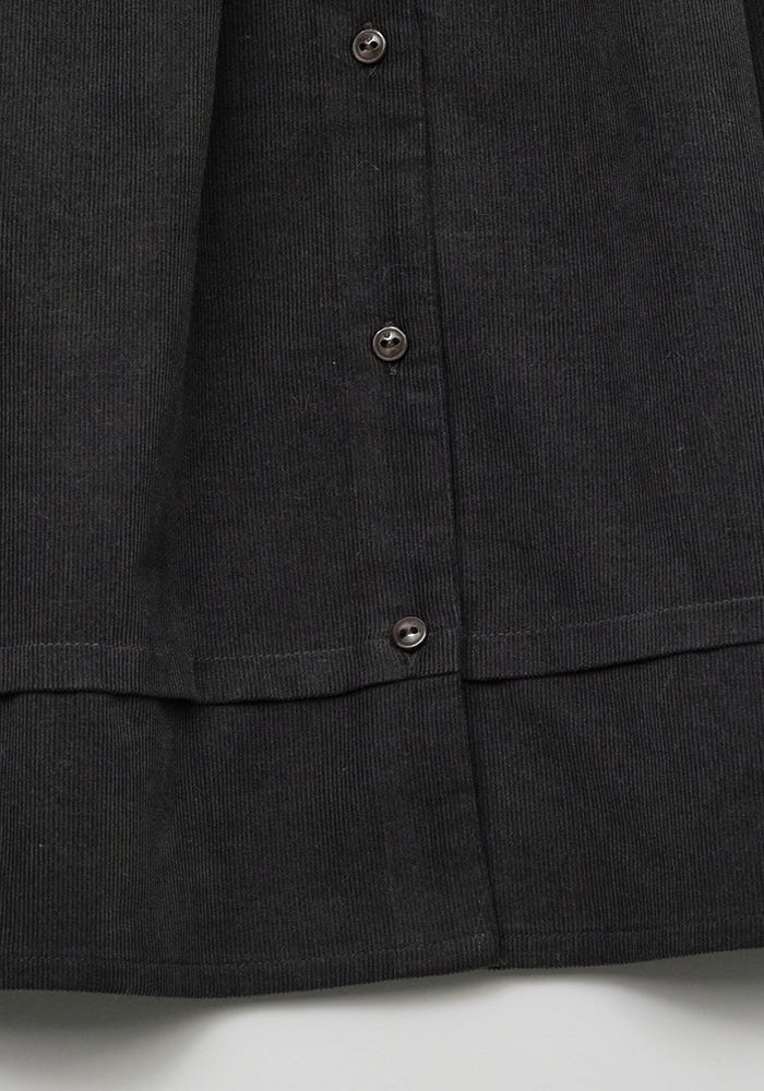 Noir Corduroy Dress - Black - Posh New York