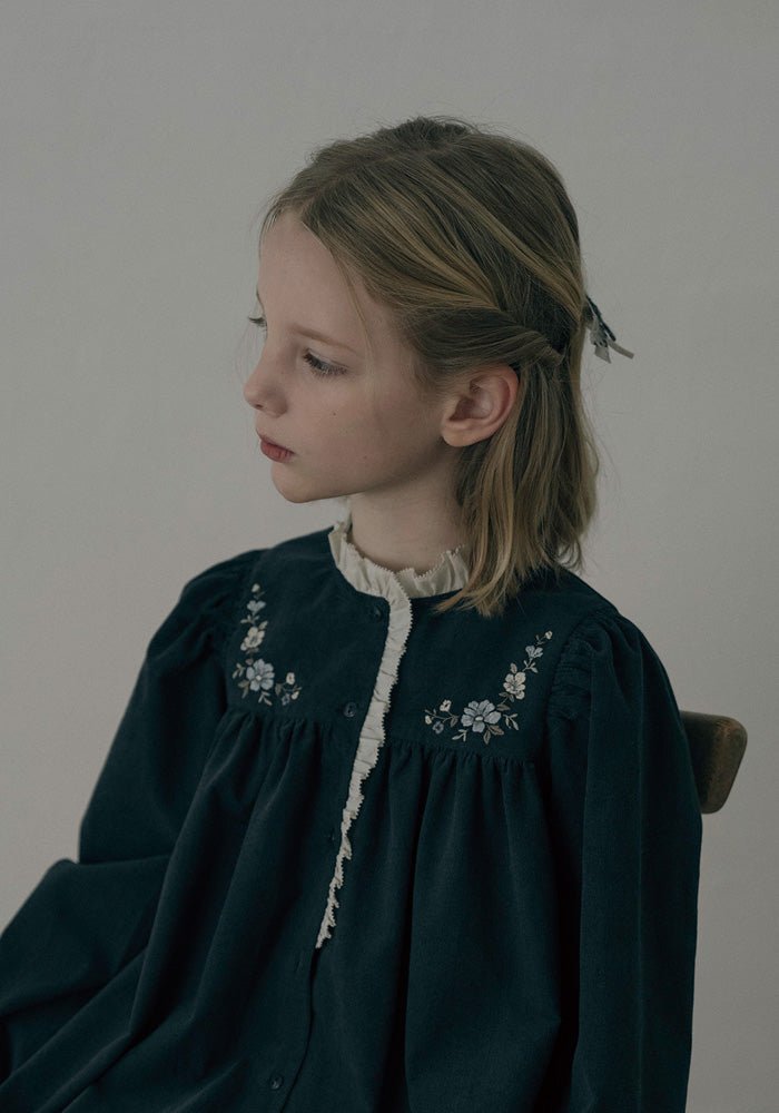 Noir Corduroy Dress - Black - Posh New York