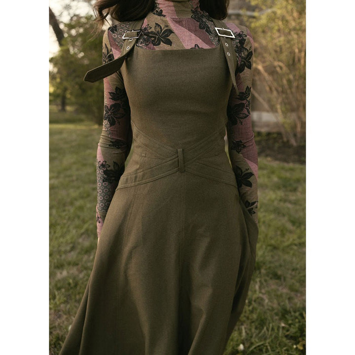Olive Buckle Jumper - Olive - Posh New York